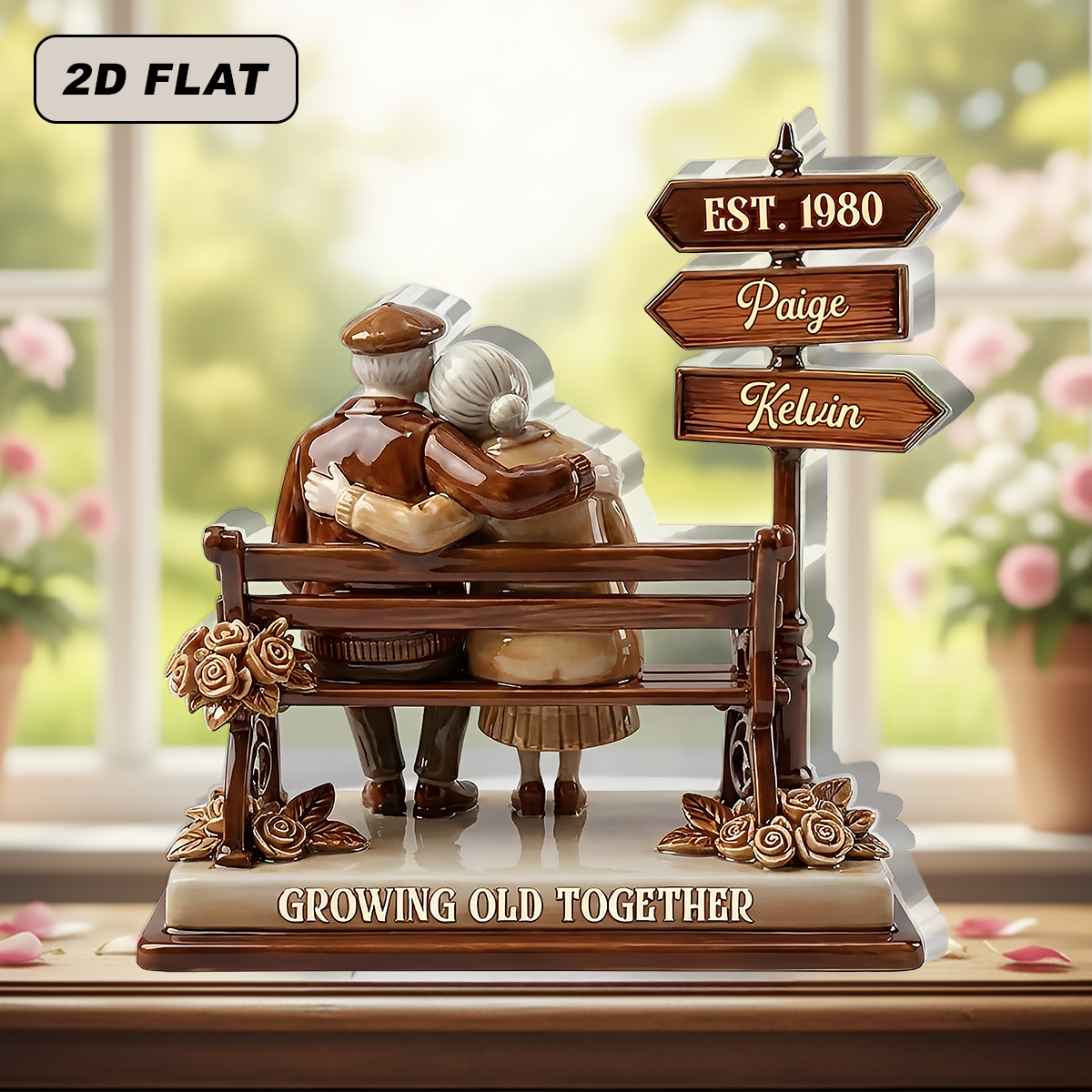 Growing Old Together - Personalized Acrylic Plaque