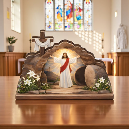 Jesus Resurrections - Wooden Block