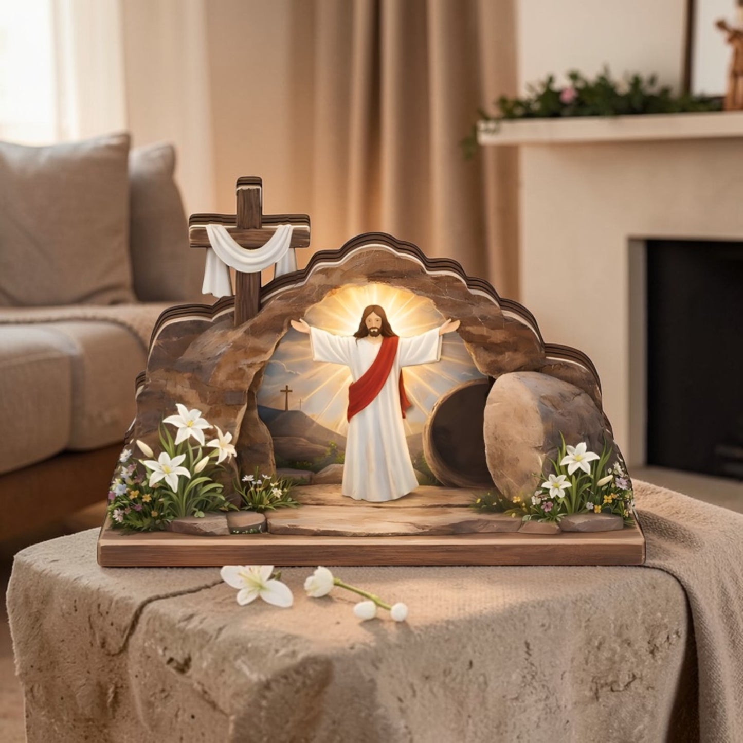 Jesus Resurrections - Wooden Block