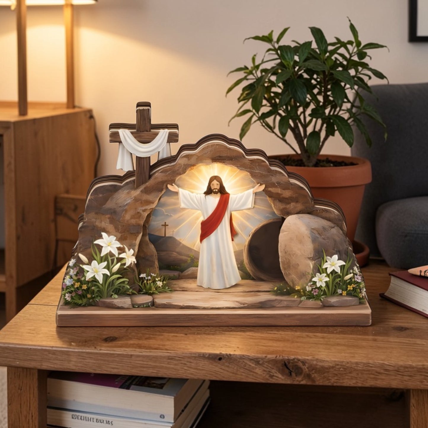 Jesus Resurrections - Wooden Block