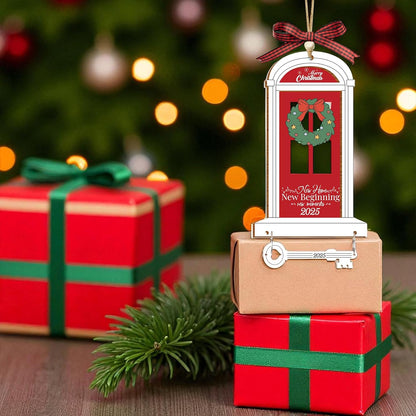 New Home Ornament 2025 – Our First Home Ornament, New House 1St Christmas 2 Layers Ornaments, First Christmas in Our New Home 2025,Housewarming Gifts, Xmas Tree Hanging Newlywed Ornaments