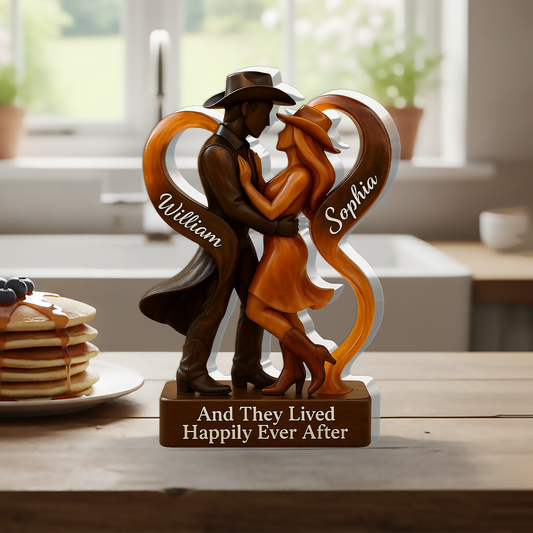 And They Lived Happily Ever After - Personalized Acrylic Plaque