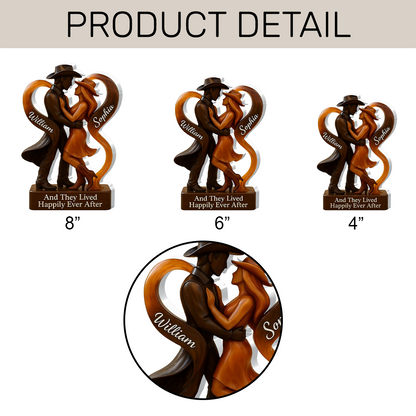 And They Lived Happily Ever After - Personalized Acrylic Plaque