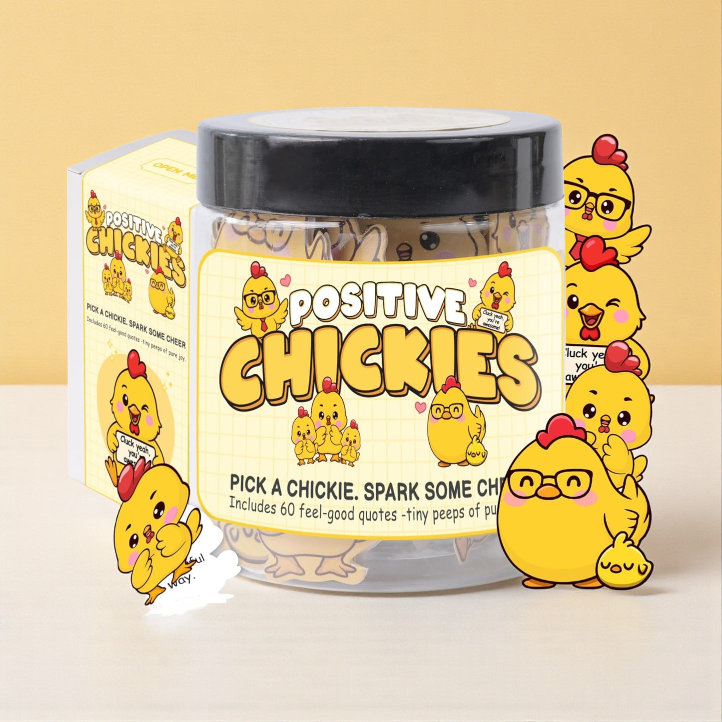 60 Positive Chick Jar