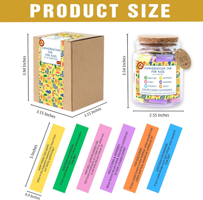Conversation Cards for Kids in Jar