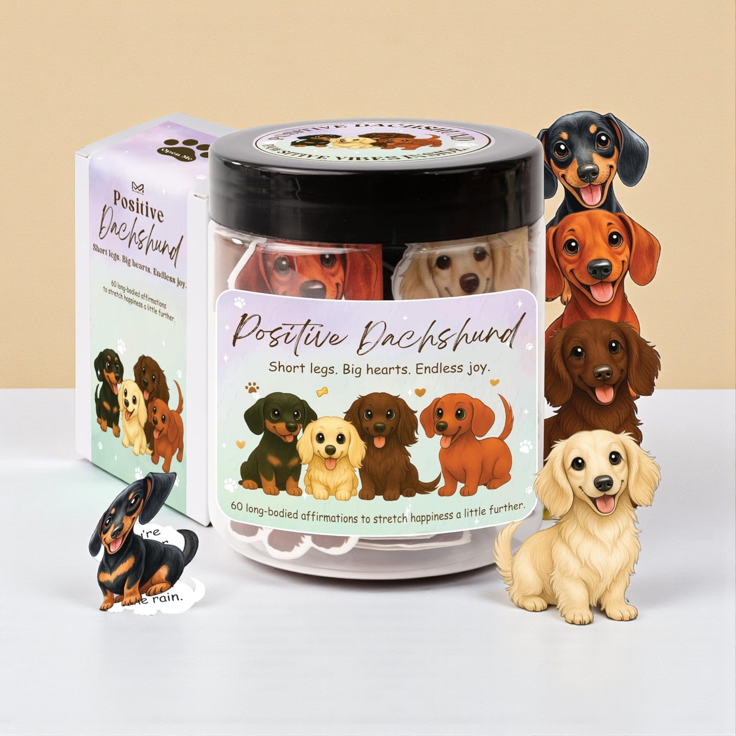 Positive Dachshund Jar