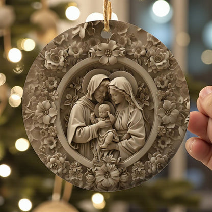 Divine Family Christmas Ornament
