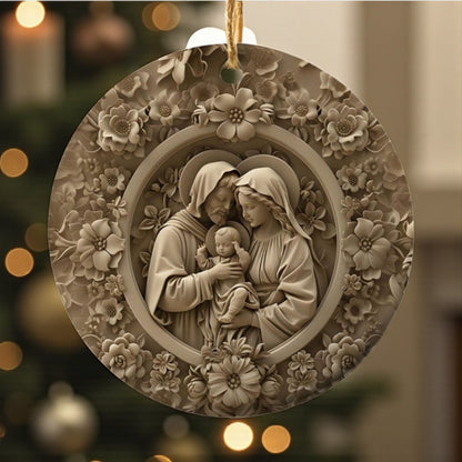 Divine Family Christmas Ornament