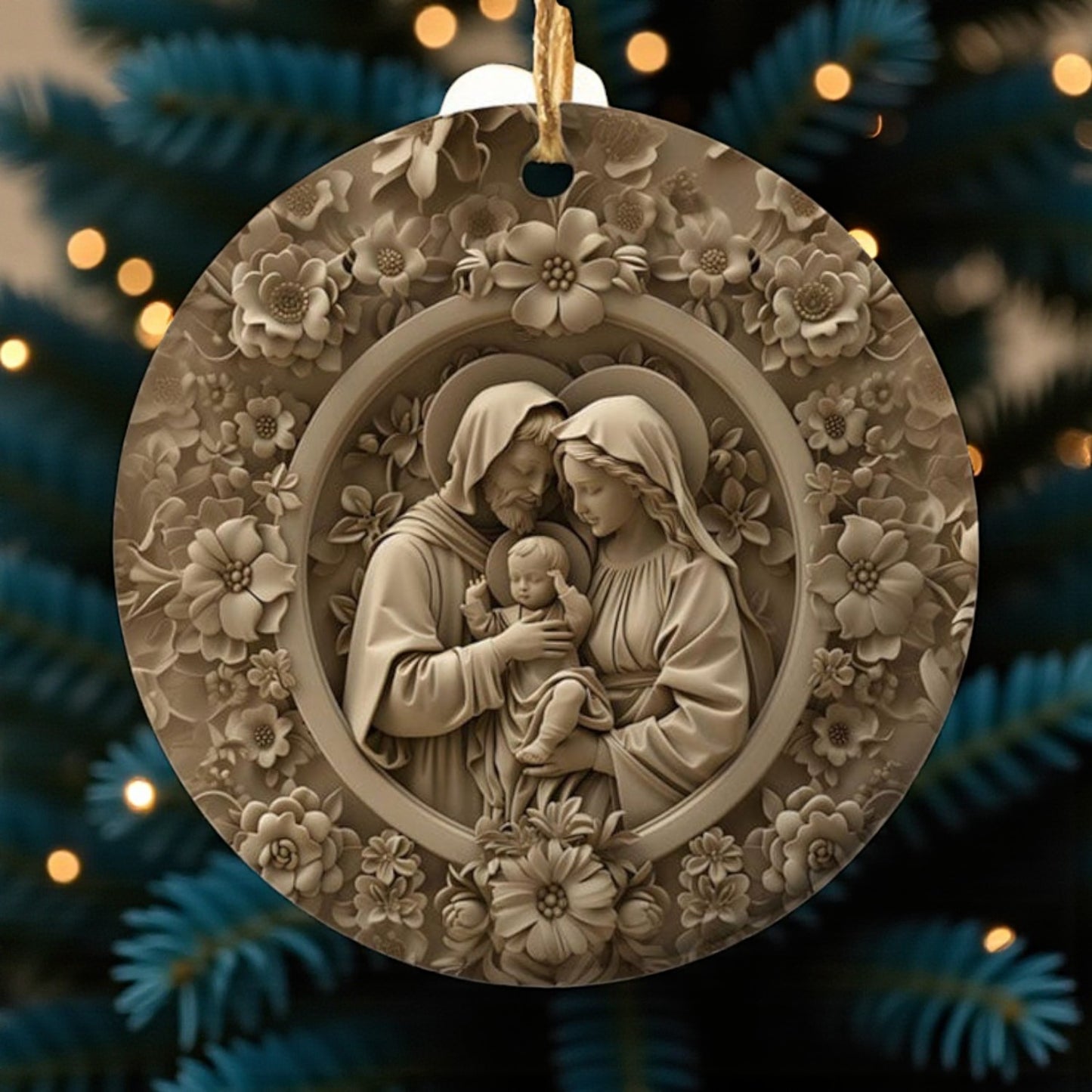 Divine Family Christmas Ornament