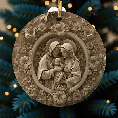 Divine Family Christmas Ornament