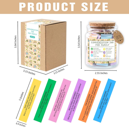 Family Conversation Cards in Jar