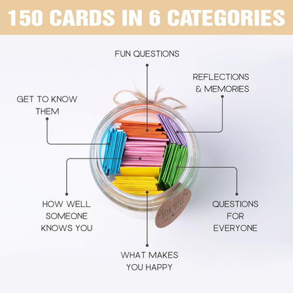 Family Conversation Cards in Jar