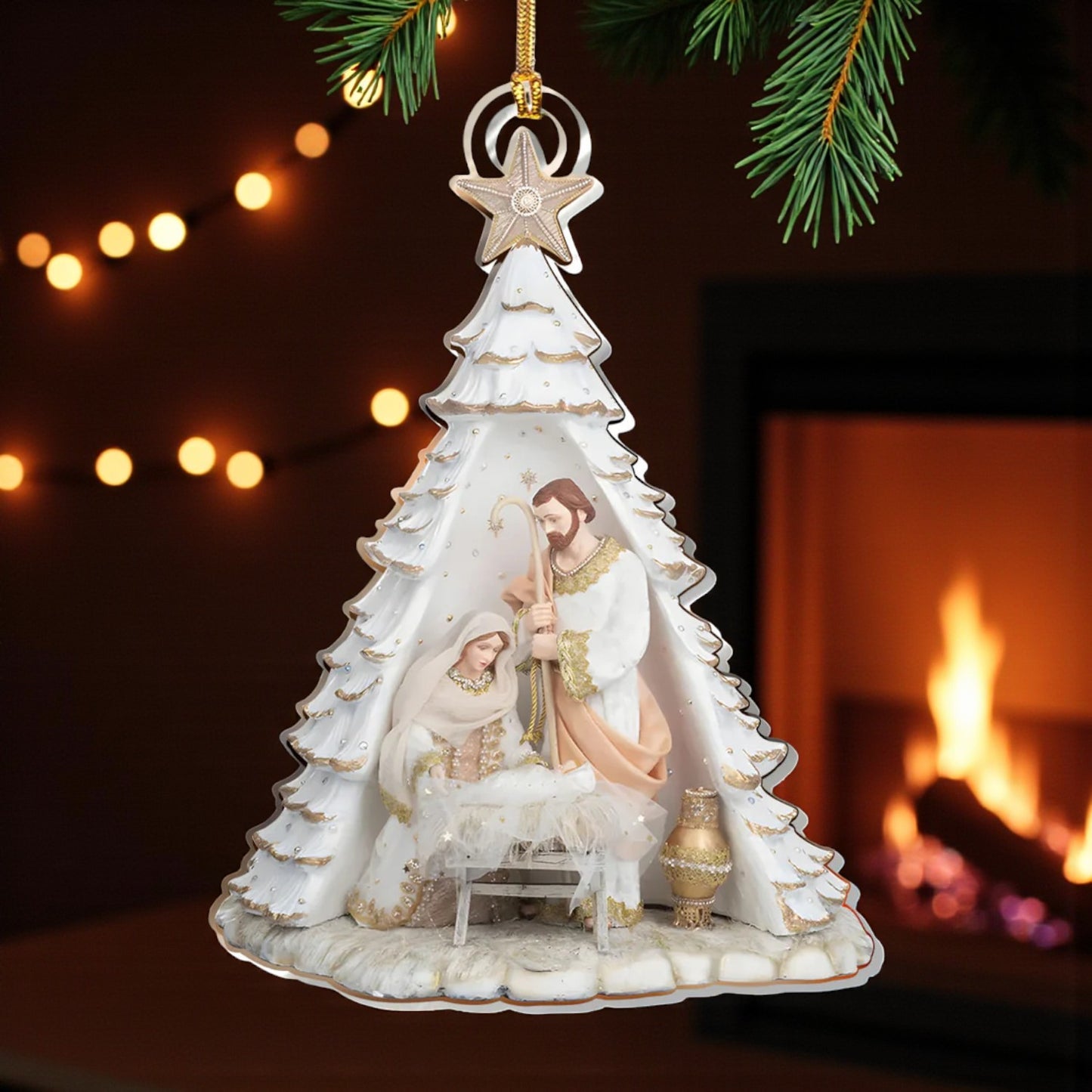 For Unto Us A Child Is Born Ornament