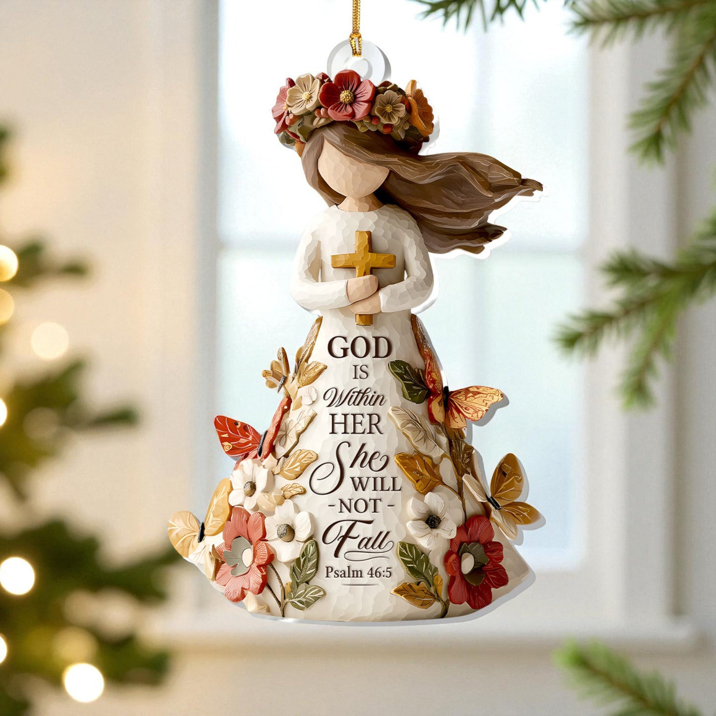 God Is Within Her She Will Not Fall Ornament