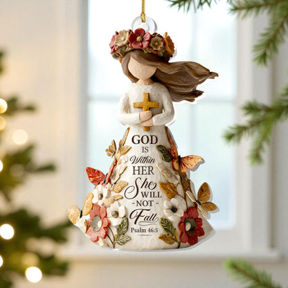 God Is Within Her She Will Not Fall Ornament