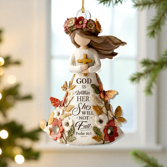 God Is Within Her She Will Not Fall Ornament
