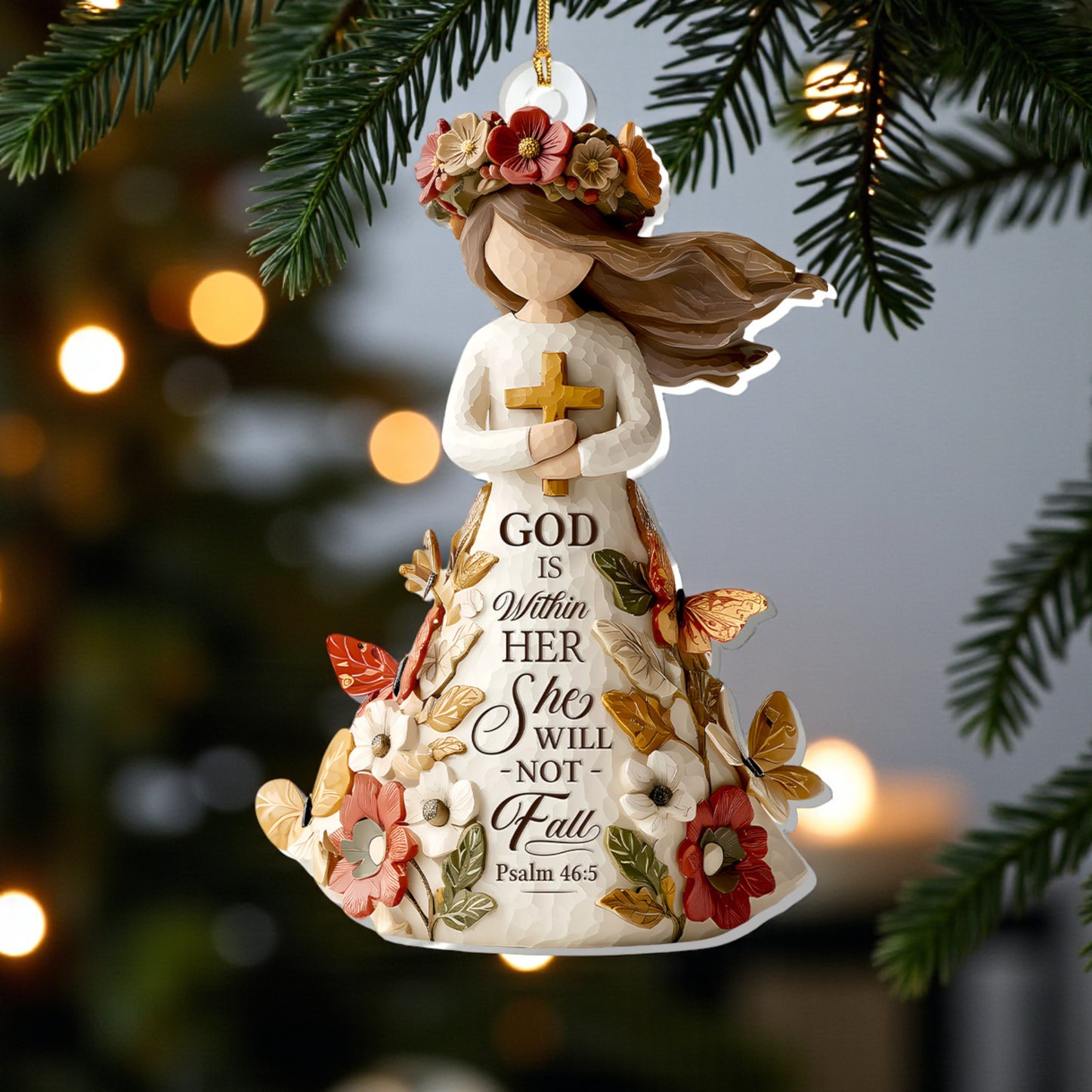 God Is Within Her She Will Not Fall Ornament