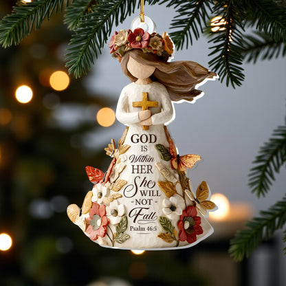 God Is Within Her She Will Not Fall Ornament