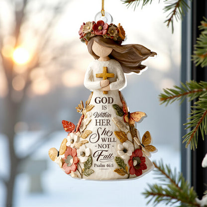 God Is Within Her She Will Not Fall Ornament