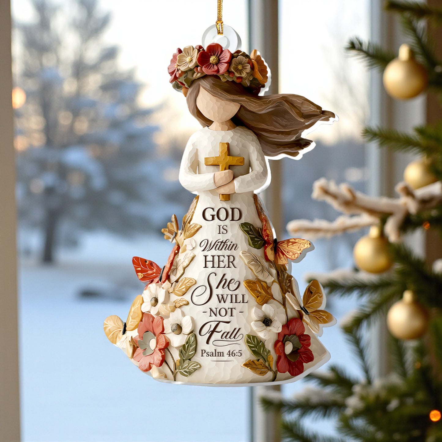 God Is Within Her She Will Not Fall Ornament