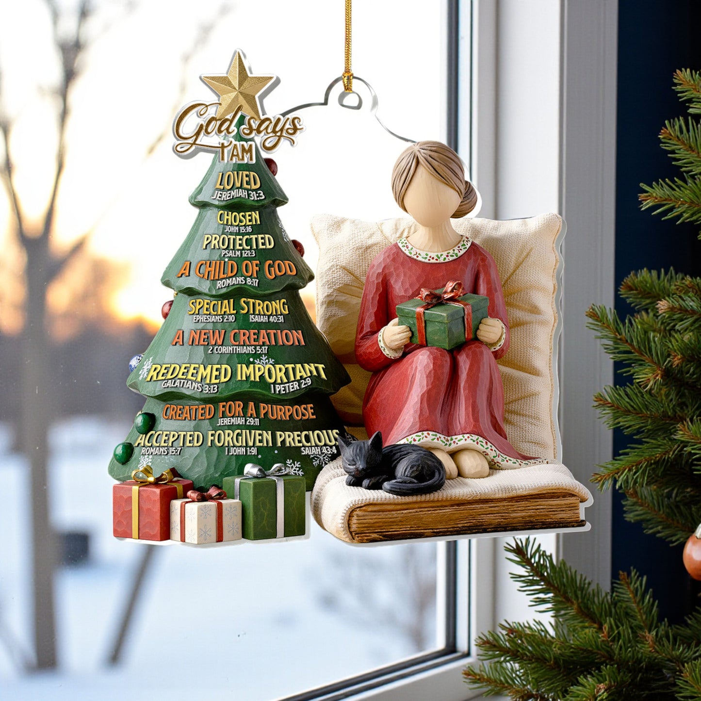 God Says I Am Ornament