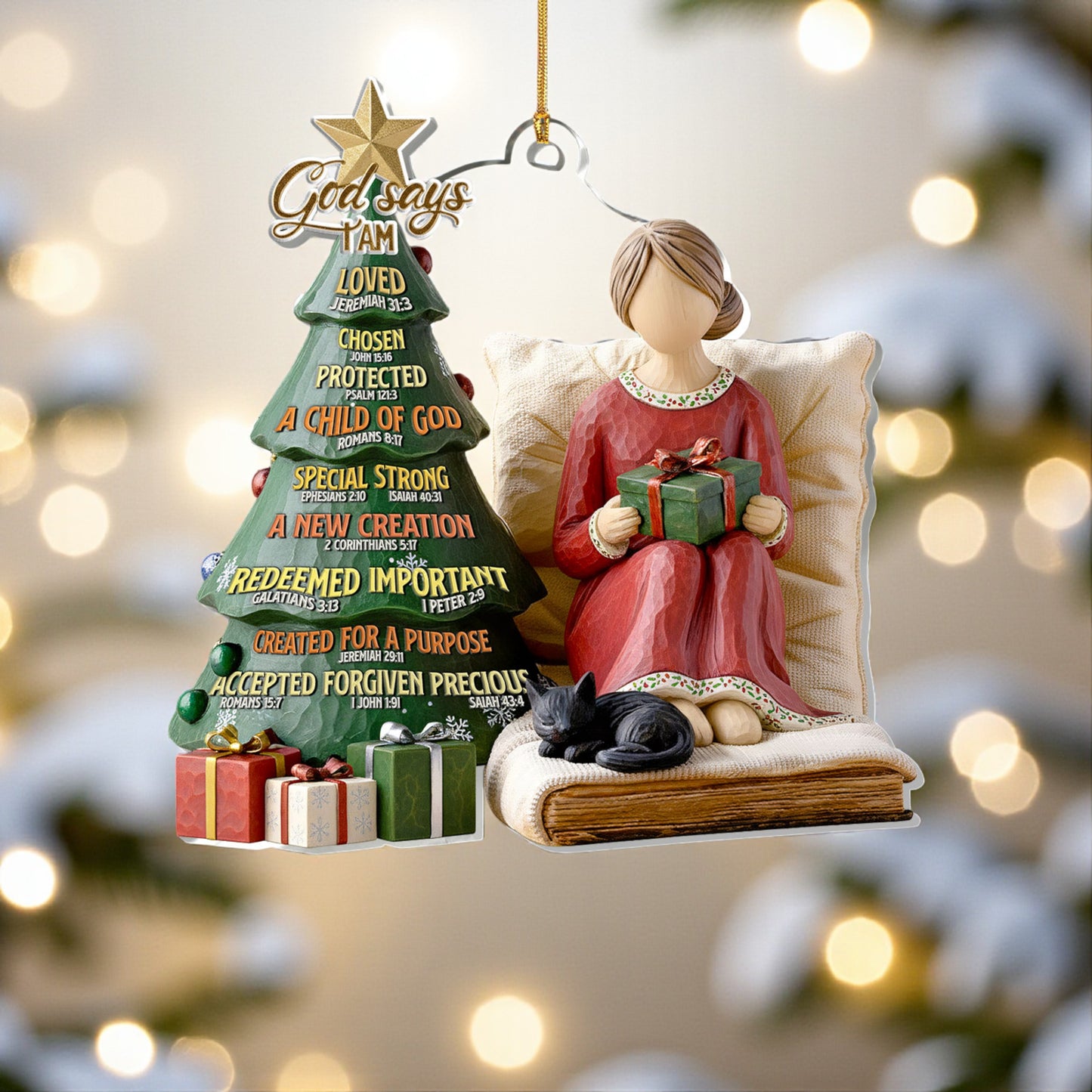 God Says I Am Ornament