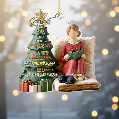 God Says I Am Ornament