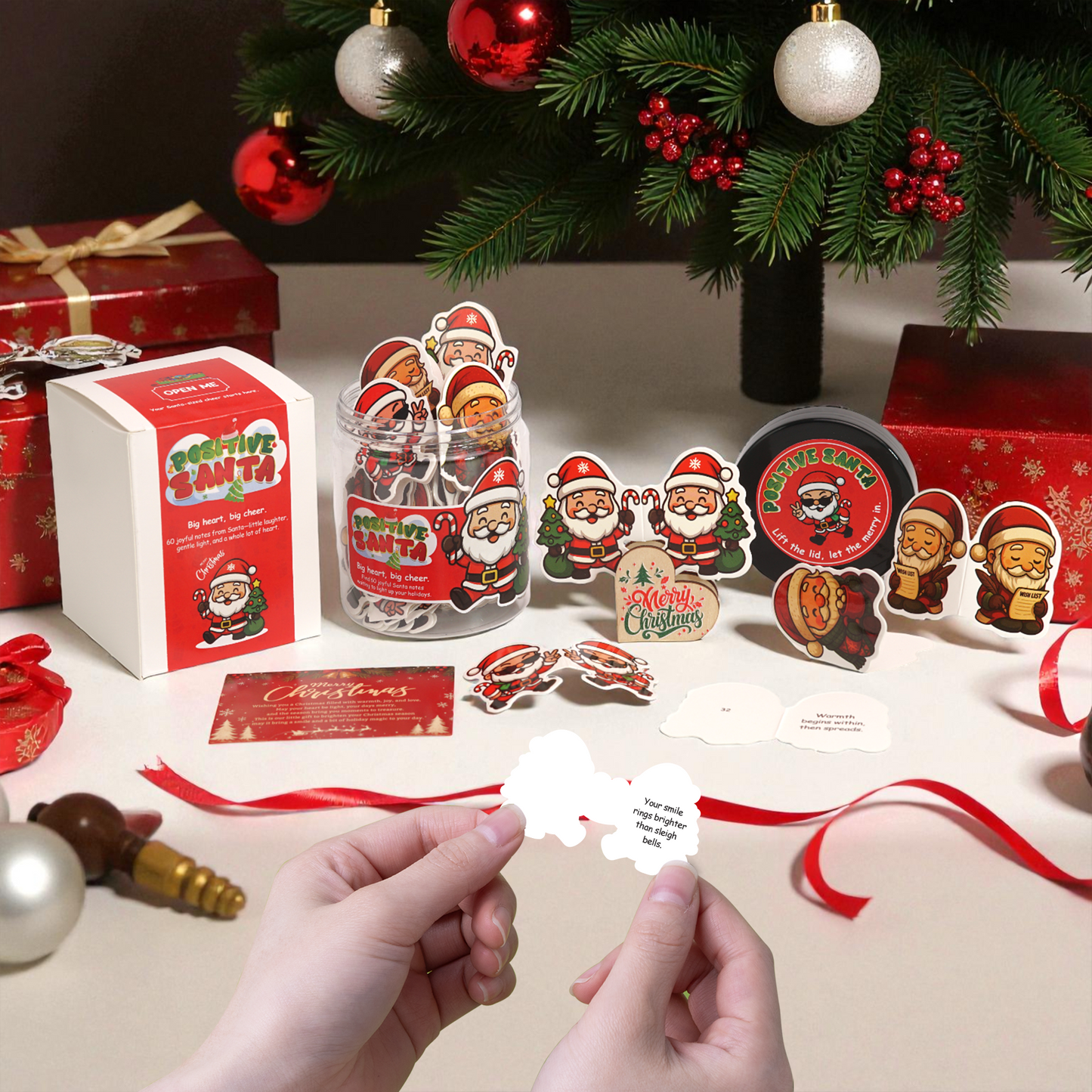 Positive Santa Affirmations Jar