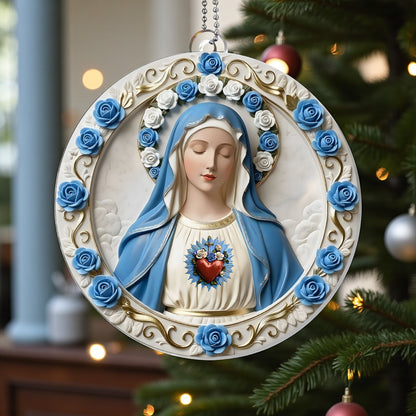 Heart of Mary Ornament