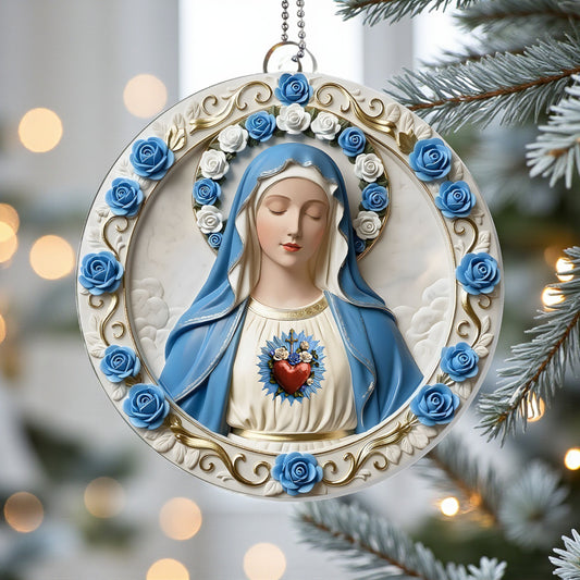 Heart of Mary Ornament