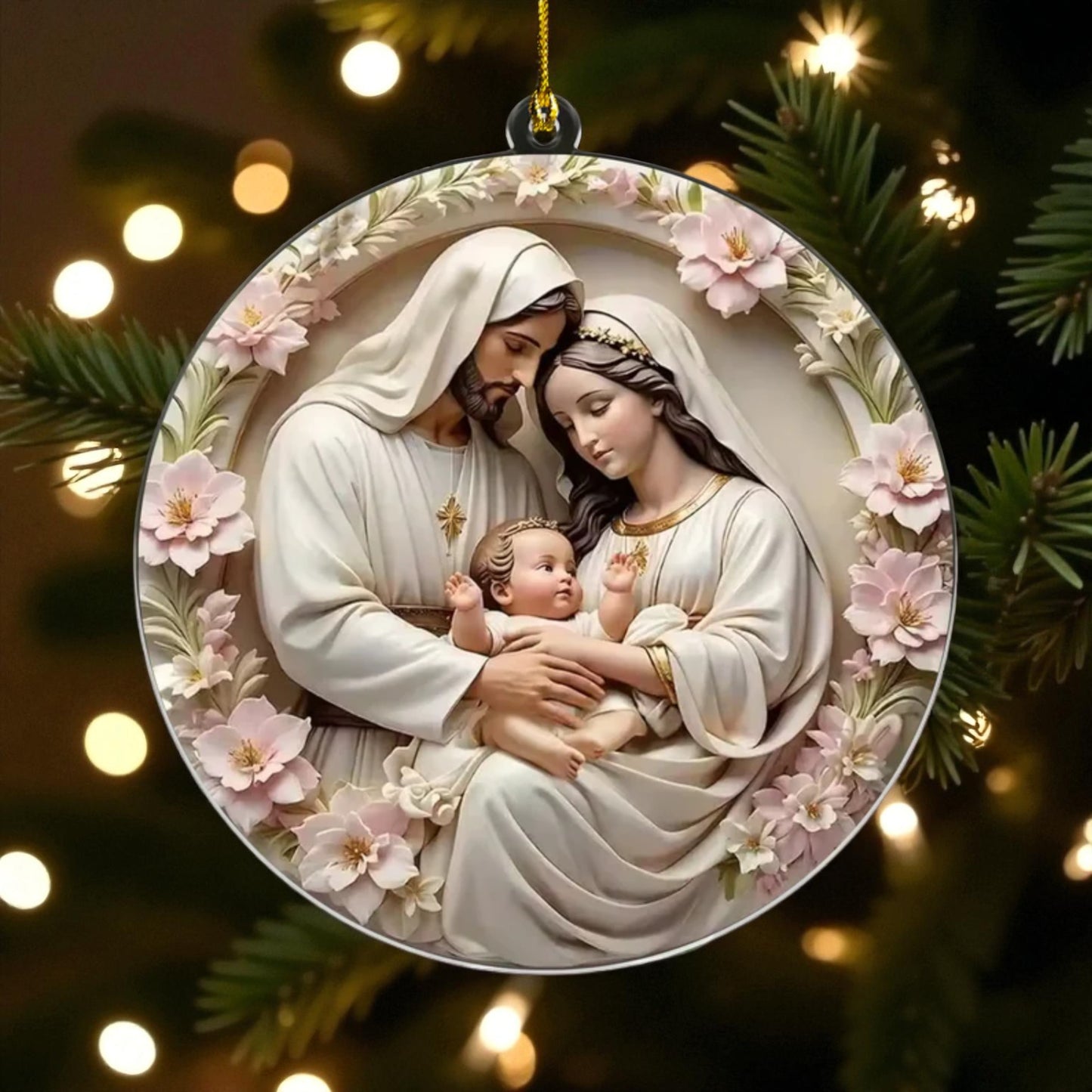 Holy Family Acrylic Ornament