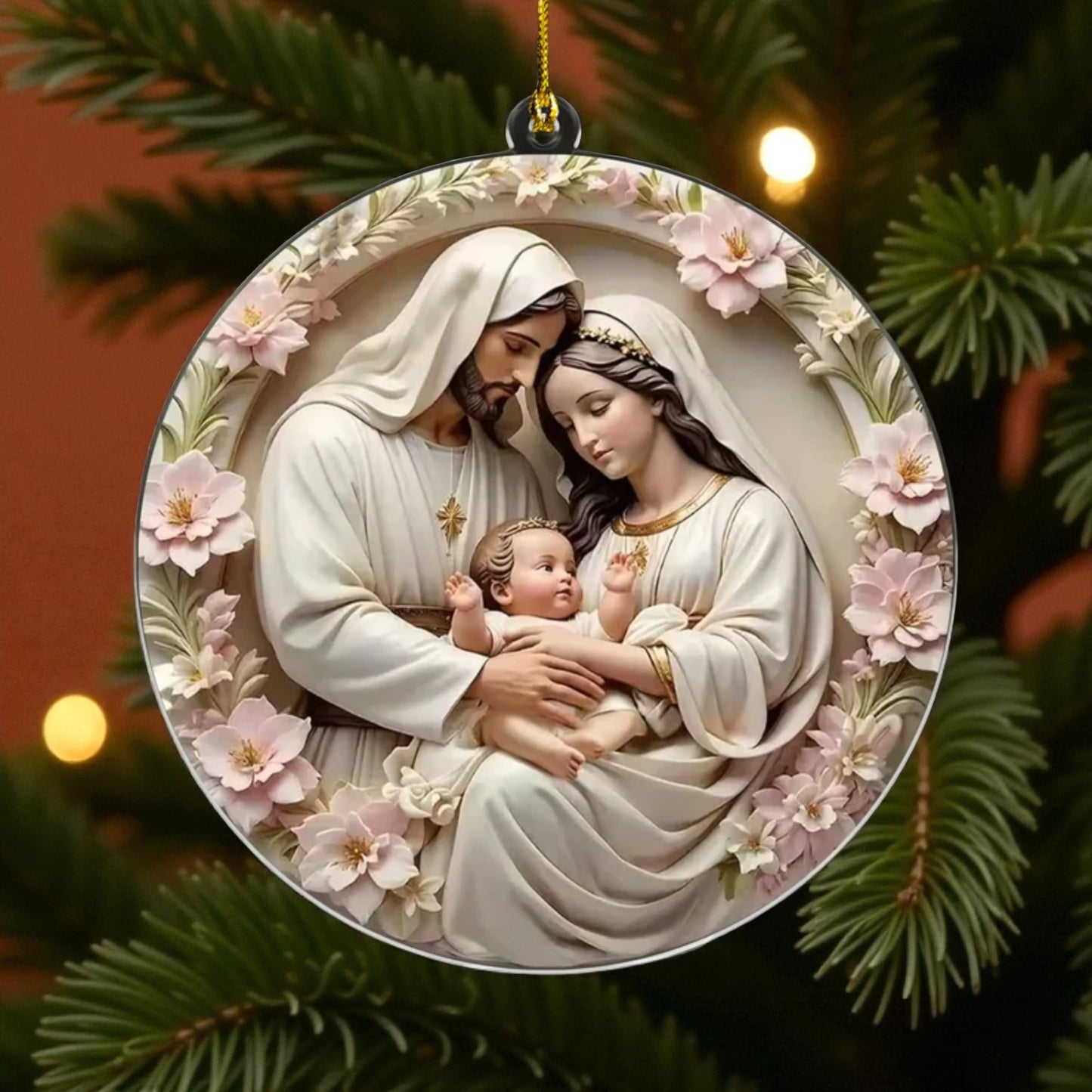 Holy Family Acrylic Ornament