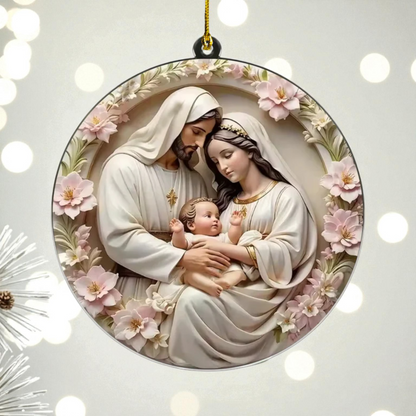 Holy Family Acrylic Ornament