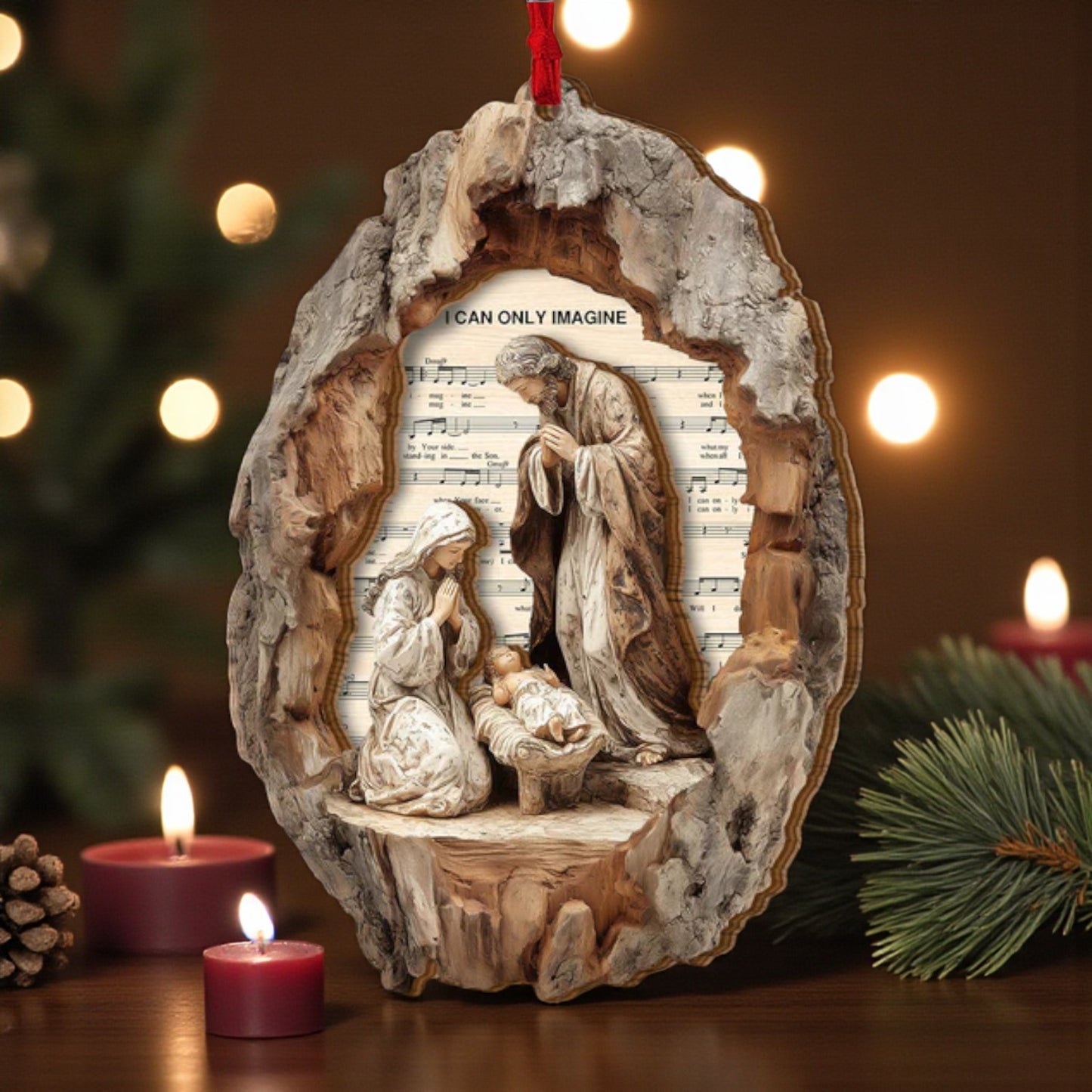 I Can Only Imagine Nativity Ornament