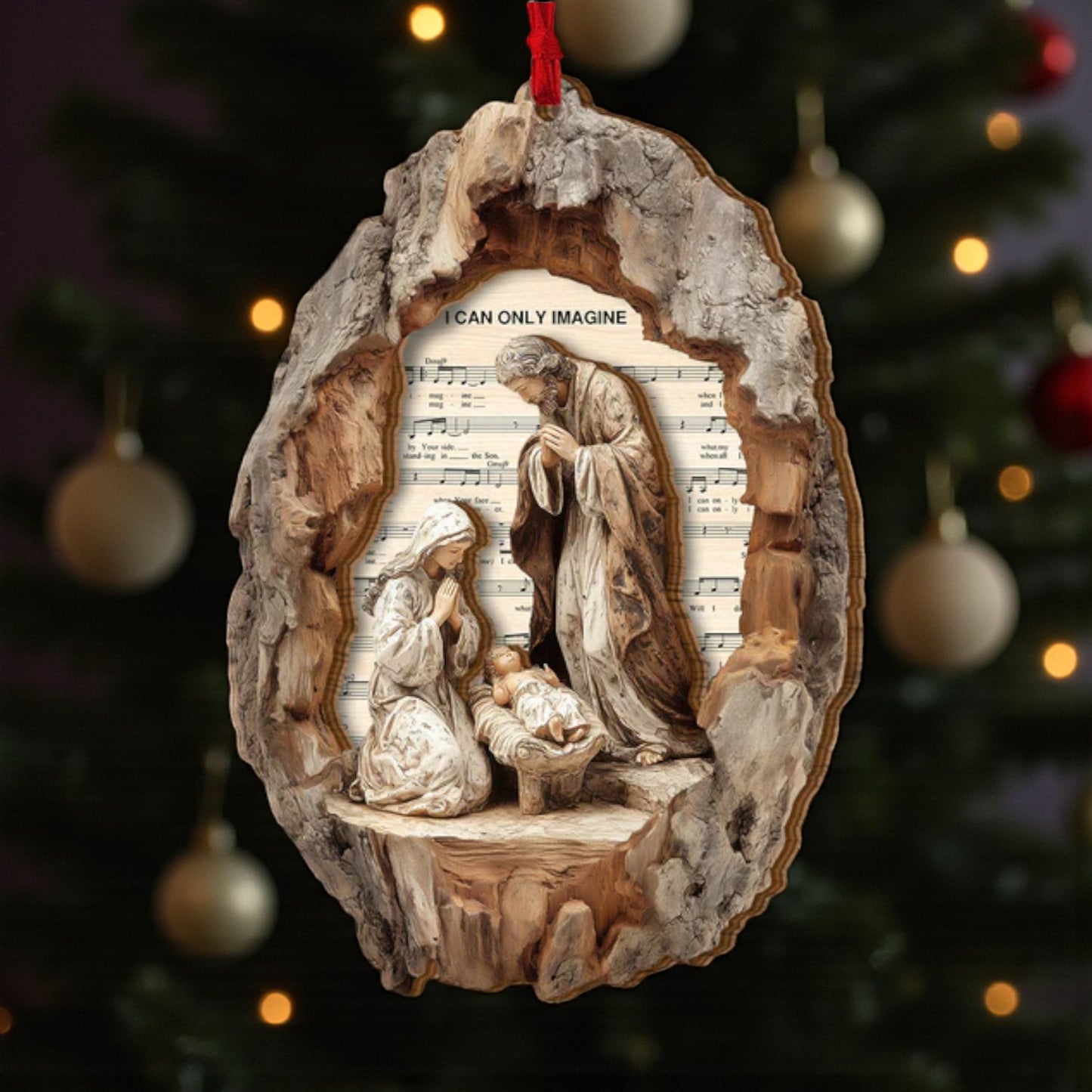 I Can Only Imagine Nativity Ornament