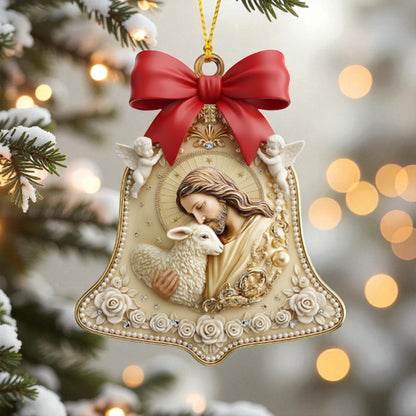 Jesus and Lamb Ornament