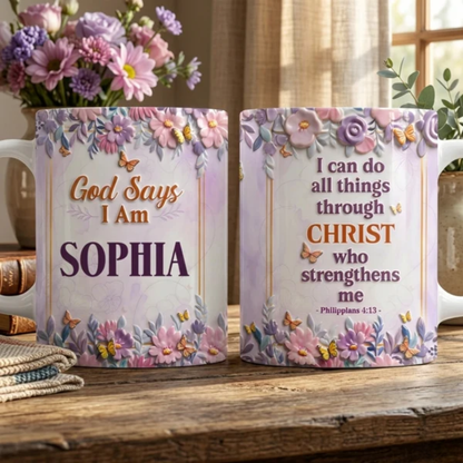 I Can Do All Things Throung Christ - Personalized Mug