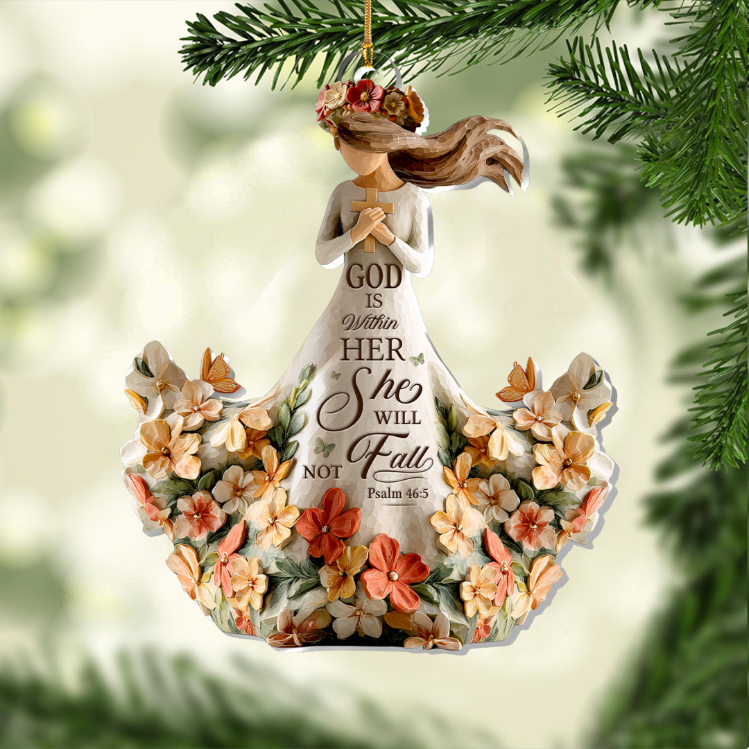 God Is Within Her She Will Not Fall Ornament