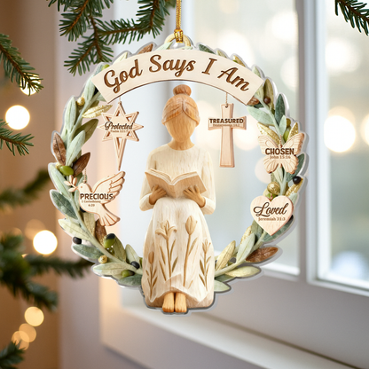 God Says I Am Ornament