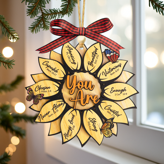 God Says You are Christian Christmas Ornament