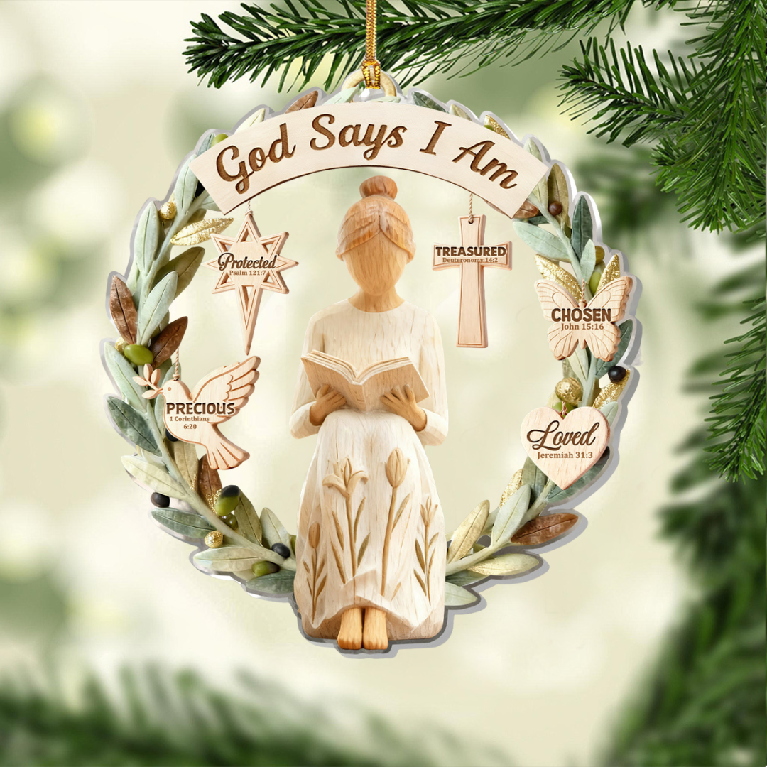 God Says I Am Ornament