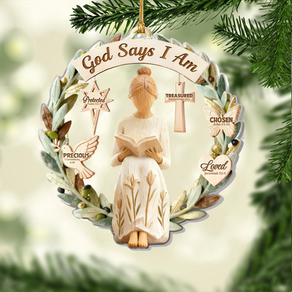 God Says I Am Ornament