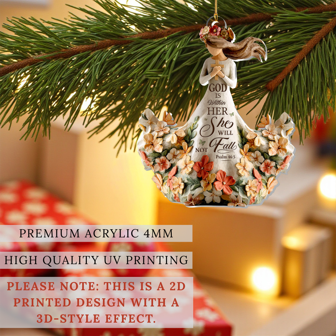 God Is Within Her She Will Not Fall Ornament