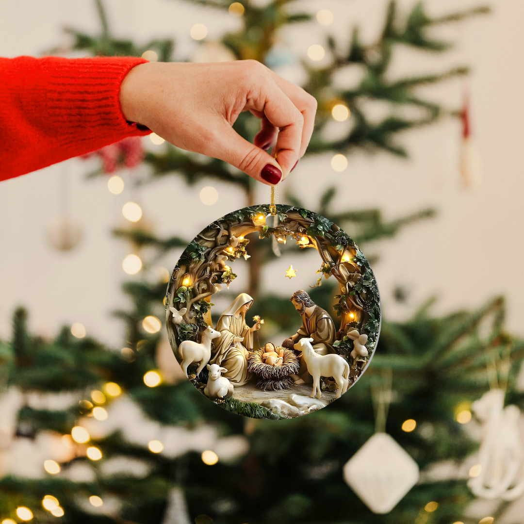 Holy Nativity Acrylic Ornament