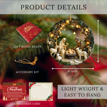 Holy Nativity Acrylic Ornament