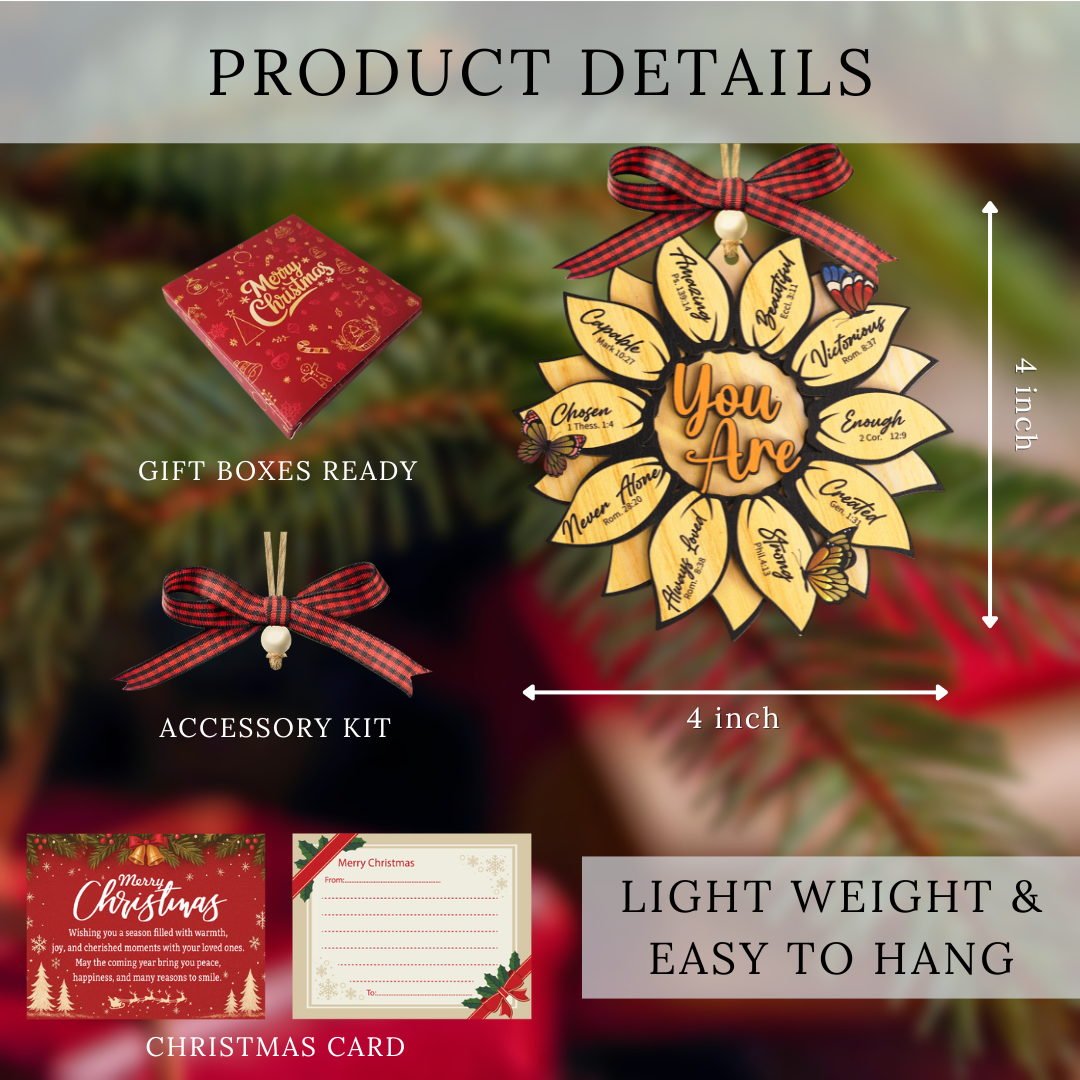 God Says You are Christian Christmas Ornament