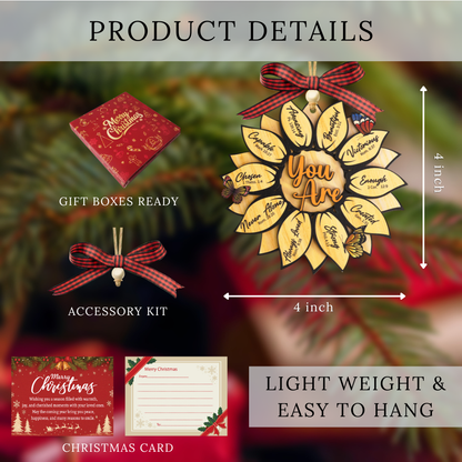 God Says You are Christian Christmas Ornament