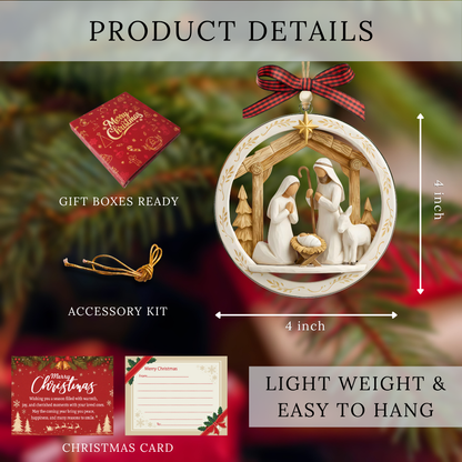 Nativity Scene Christmas Ornament