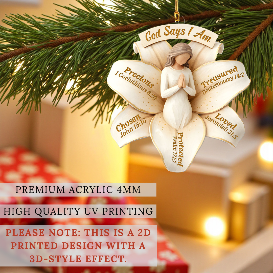 God Says I Am Ornament
