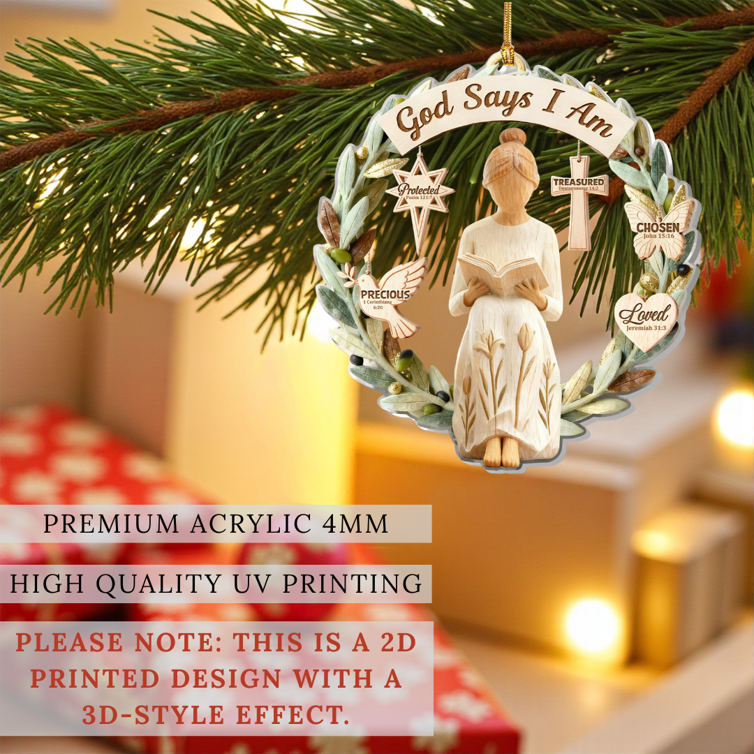 God Says I Am Ornament